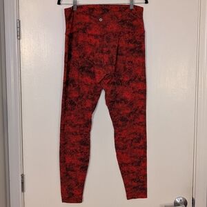 Lululemon Align Leggings 25" - Red Chinese New Year sz 12